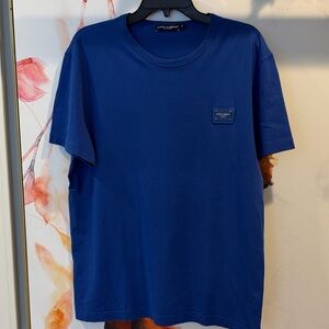 Dolce & Gabbana Royal Blue Short Sleeve Tee Size:54 (XL)
